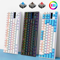 CASEPOKE 87 Keys Gaming Keyboard with Blue Switch Red Switch Brown Switch Hotswap Keyboard Wired Mechanical Keyboard Gamer