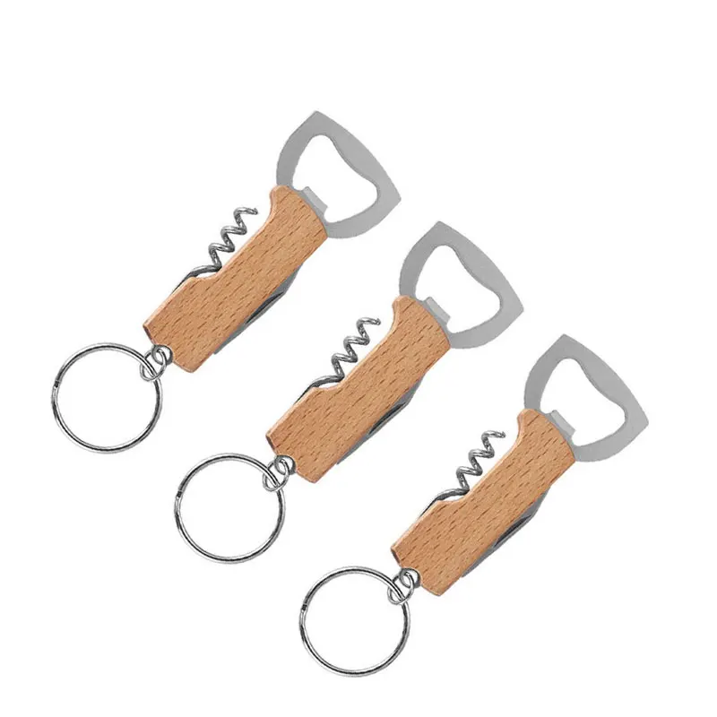 10Pcs Wooden Bottle Opener Home Supplies Beer Opener Kitchen Accesories Wine Opener Drink Gun Wedding Gifts For Guests