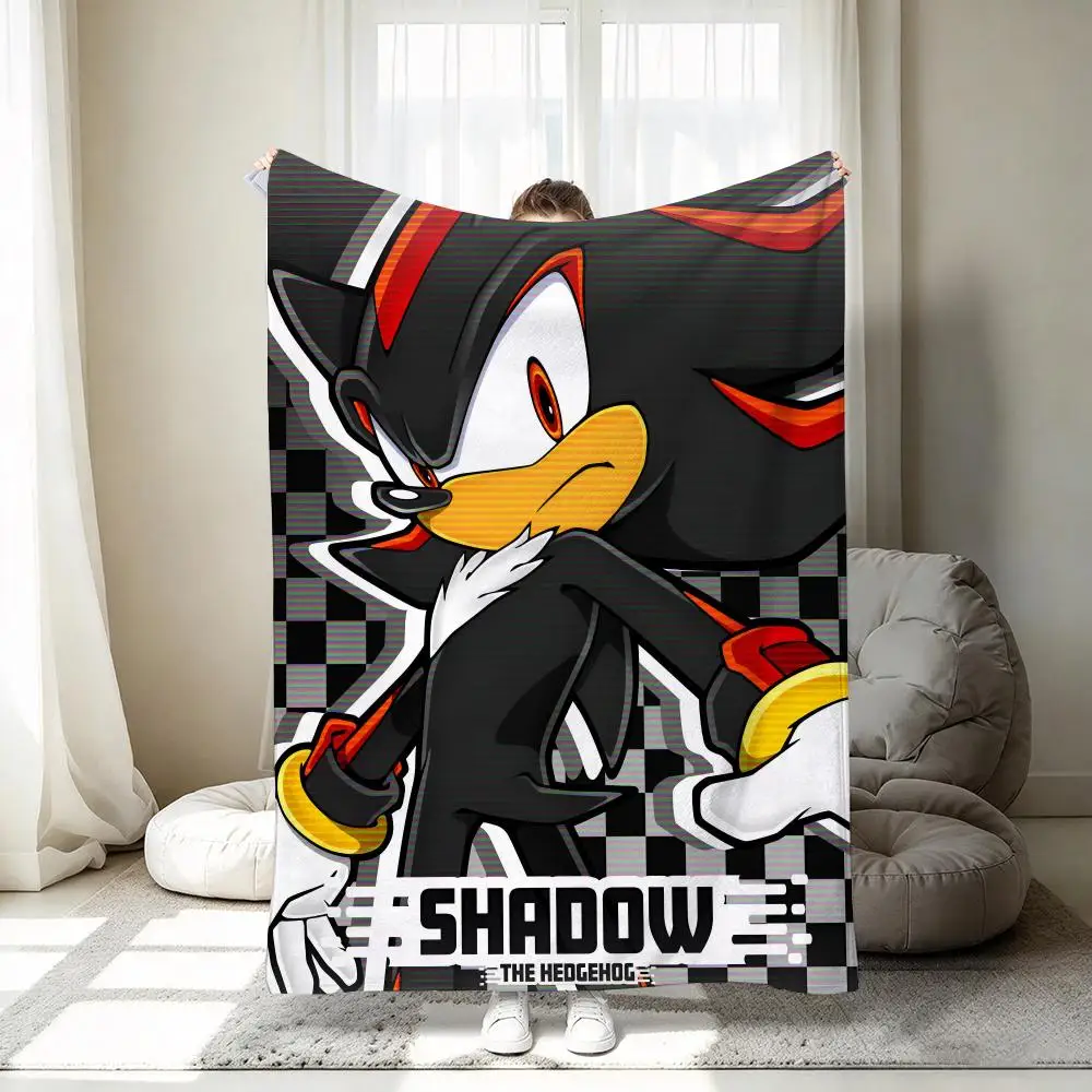 S-Shadows The Hedgehog Throw 320g Throw 1pc Flannel Blanket Soft Lightweight Warm Cozy For Bedroom Sofa Bed