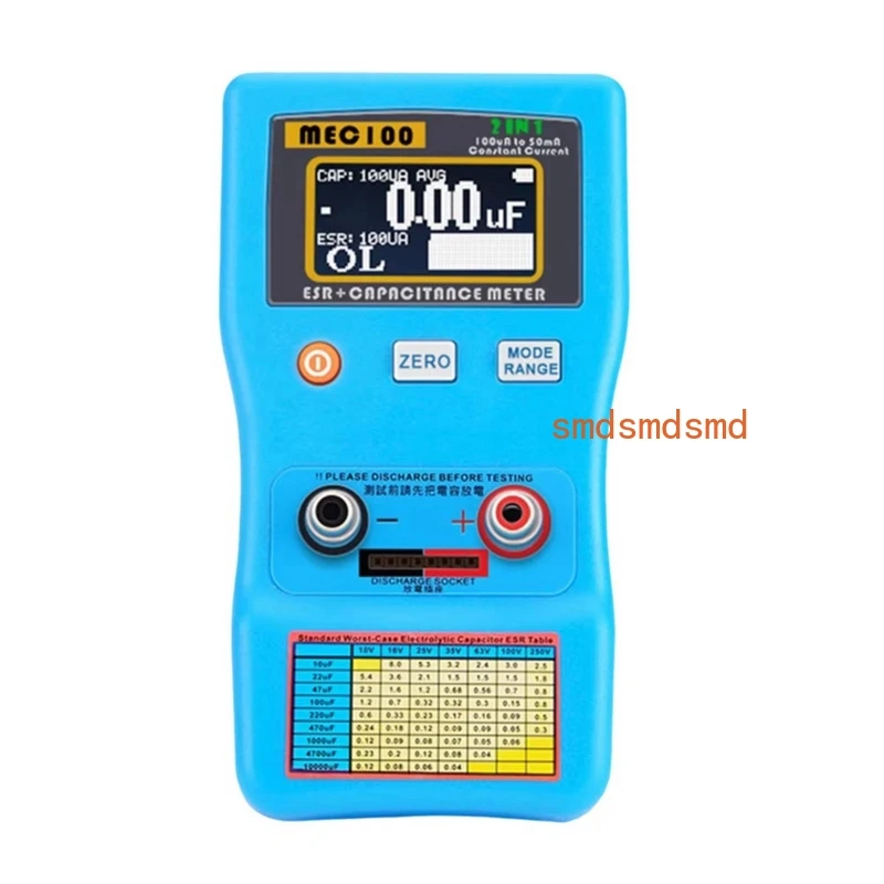 

ABDJ-2 In 1Auto-Ranging Capacitor ESR Low Ohm Capacitance Meter ESR Capacotance Meter MEC100 Multimeter Aanalyzer