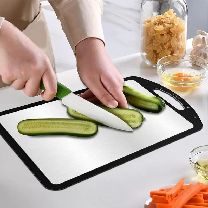 

Metal Cutting Board Hangable Meat Chopping Board Food Cutting Board Portable Meat Cutting Board Countertop Cutting Board For