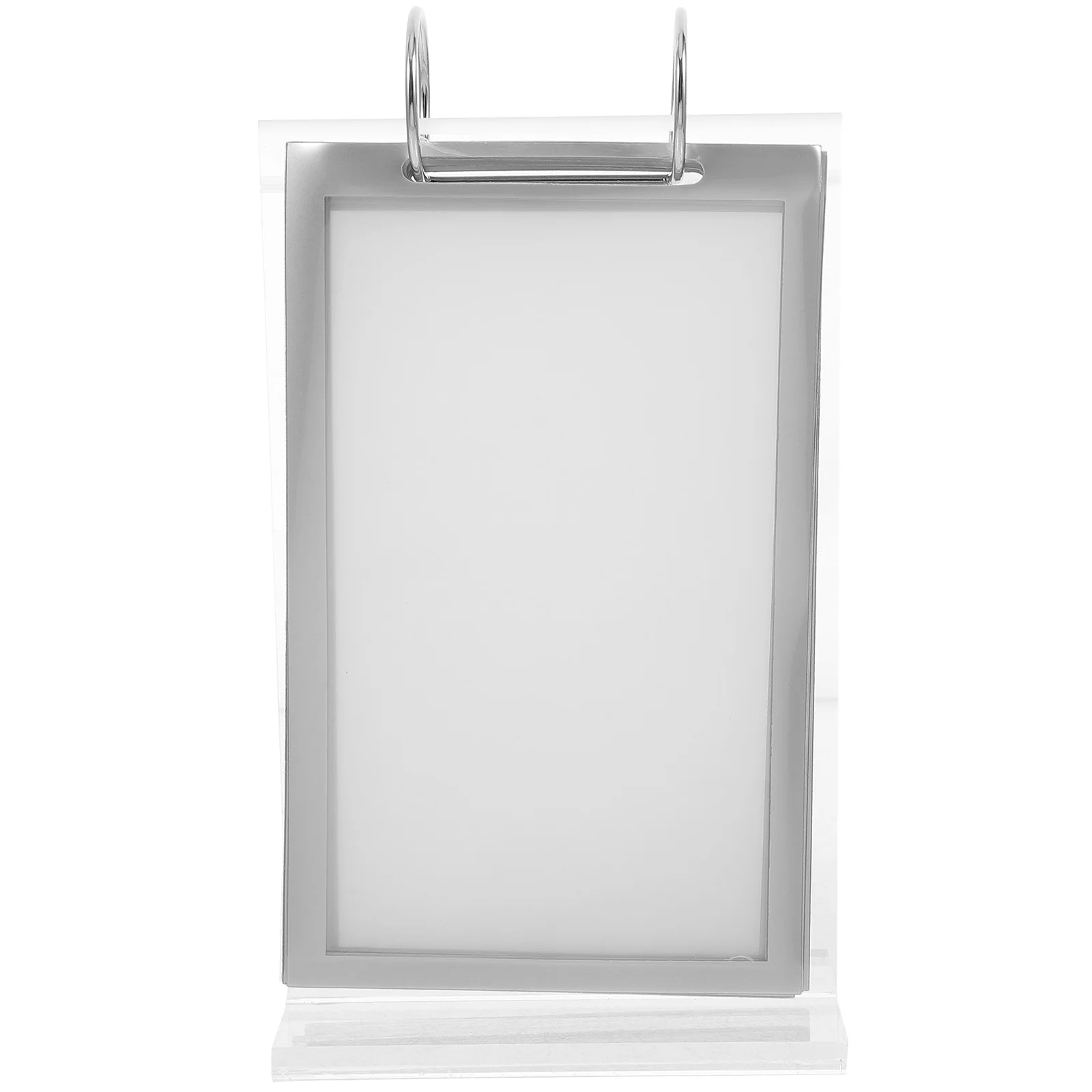 

A6 Vertical Menu Display Stand 100mmx148mm Acrylic Paper Holder for Home Office Restaurant Sign Stands Menu Display Holder