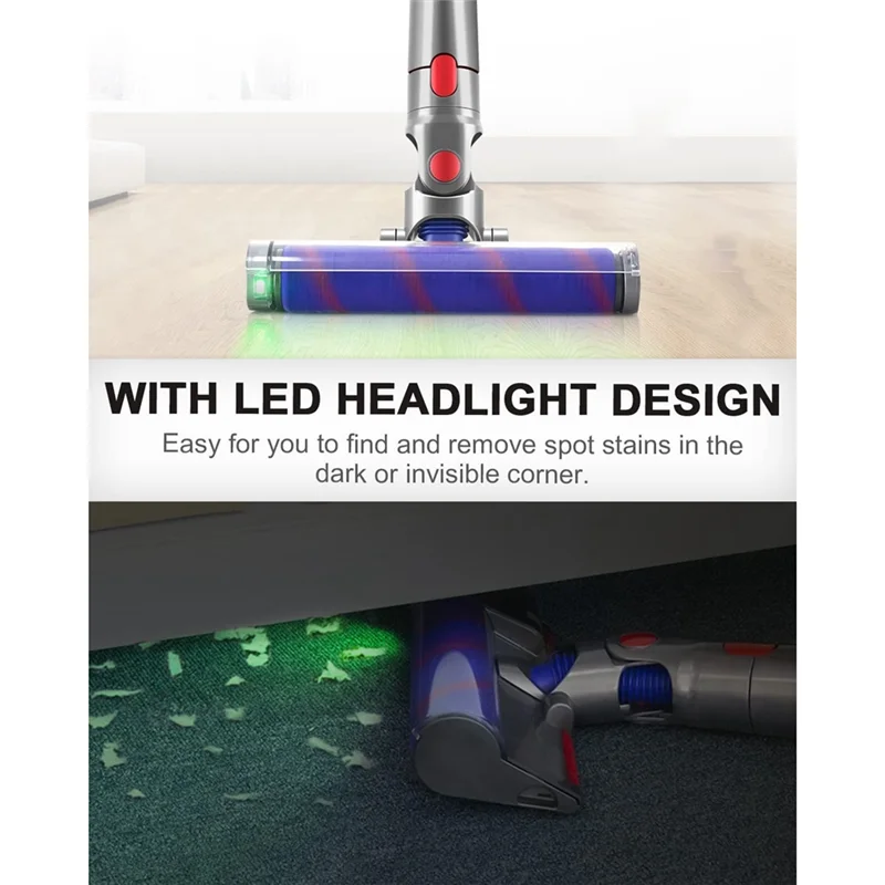 Продажи! Щетка для пылесоса Dyson V10 V8 V7 V11 V15 с прямым приводом, турбощетка с быстросъемным механизмом для чистки ковров