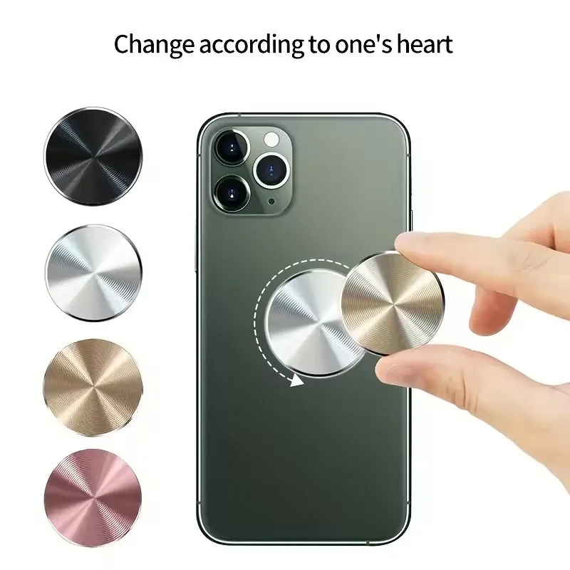 

Металлическая пластина (1/2/3 шт.) для магнитного автомобильного держателя телефона, самоклеящаяся железная наклейка-магнит, подставка-крепление для мобильного телефона для iPhone