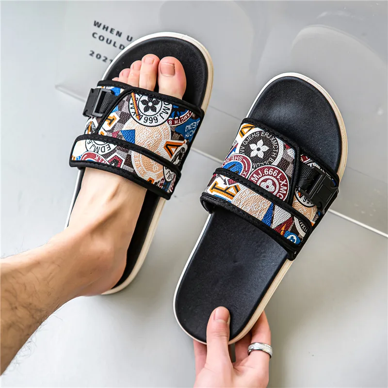 Summer Slippers Men Flip Flops Home House Non-slip Slipper Women Outdoor Soft Flat Shoes Men Beach Casual Sandals Big Size 35-46