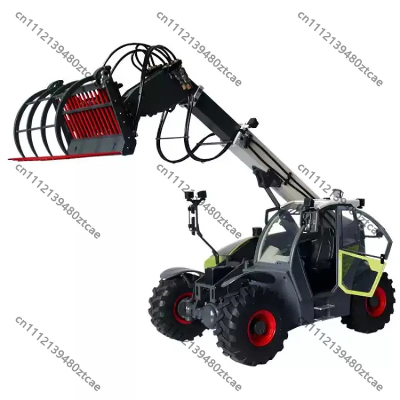 RC Hydraulic Telescopic‑Boom Telehandler Loader Multi‑Function Shovel‑Bucket Engineering Hobby Model