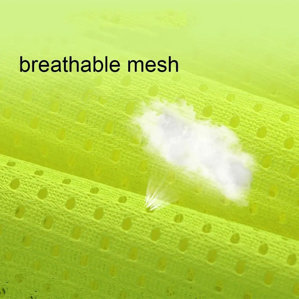 เสื้อกั๊กสะท้อนแสงมองเห็นสูงระบายอากาศทนต่อการสึกหรอเสื้อกั๊กจราจรแฟชั่นสบายขี่จักรยานแจ็คเก็ตที่ปลอดภัย