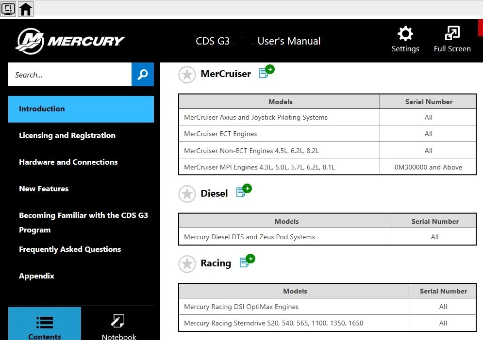 Diagnostic tool OEM Mercury Marine Outboard CDS G3 Hardware Kit