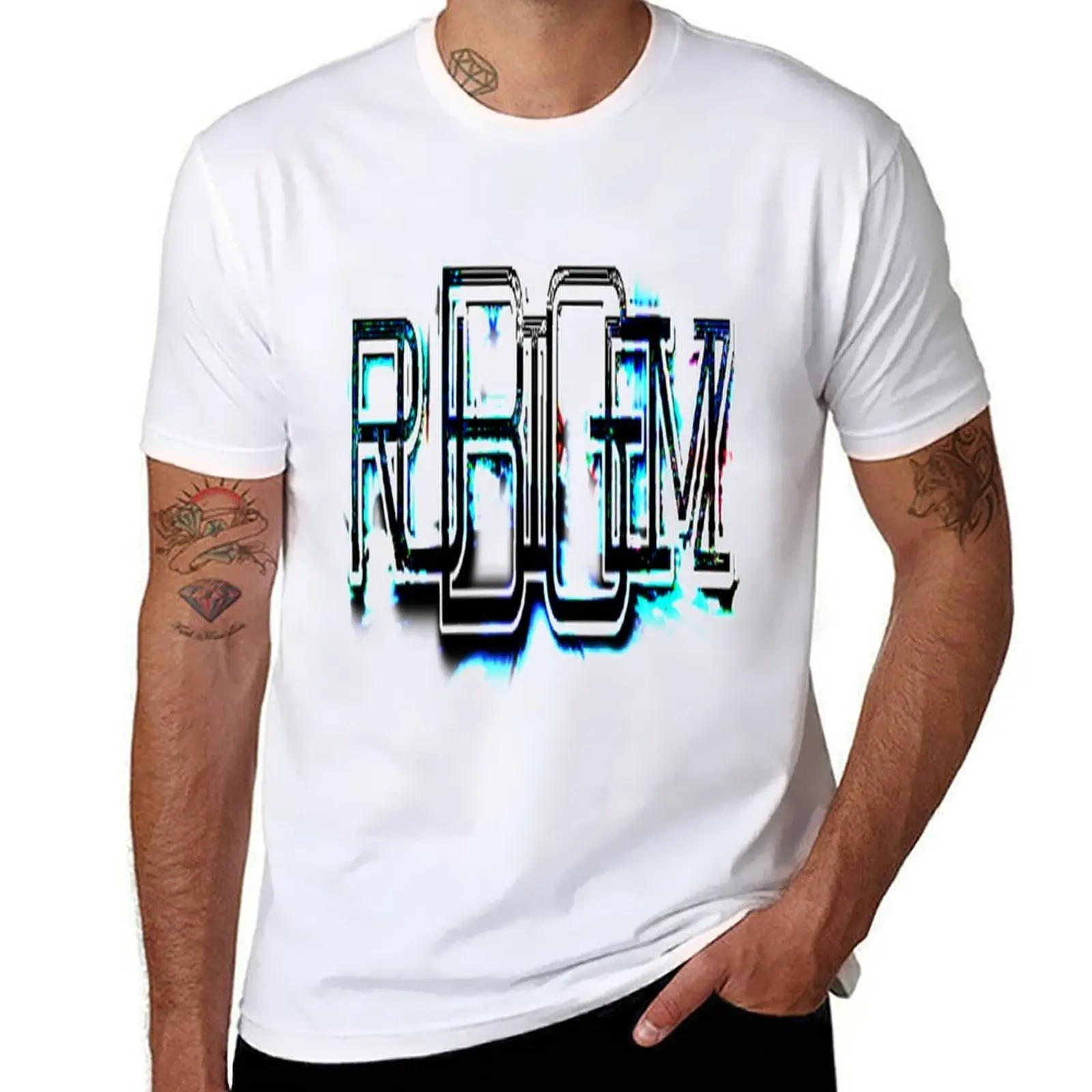 

RUBIGEMZ SHINE LOGO 2 T-Shirt t shirt man plain t shirt for man 100 percent cotton T-Shirt