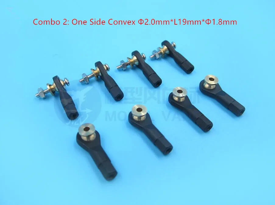 8pcs/lot M2/M3 Plastic Rod End Ball Head Holder Tie Rod Ends Wear Resisting Ball Joints For Rc Boat Car Airplane Trucks Buggys