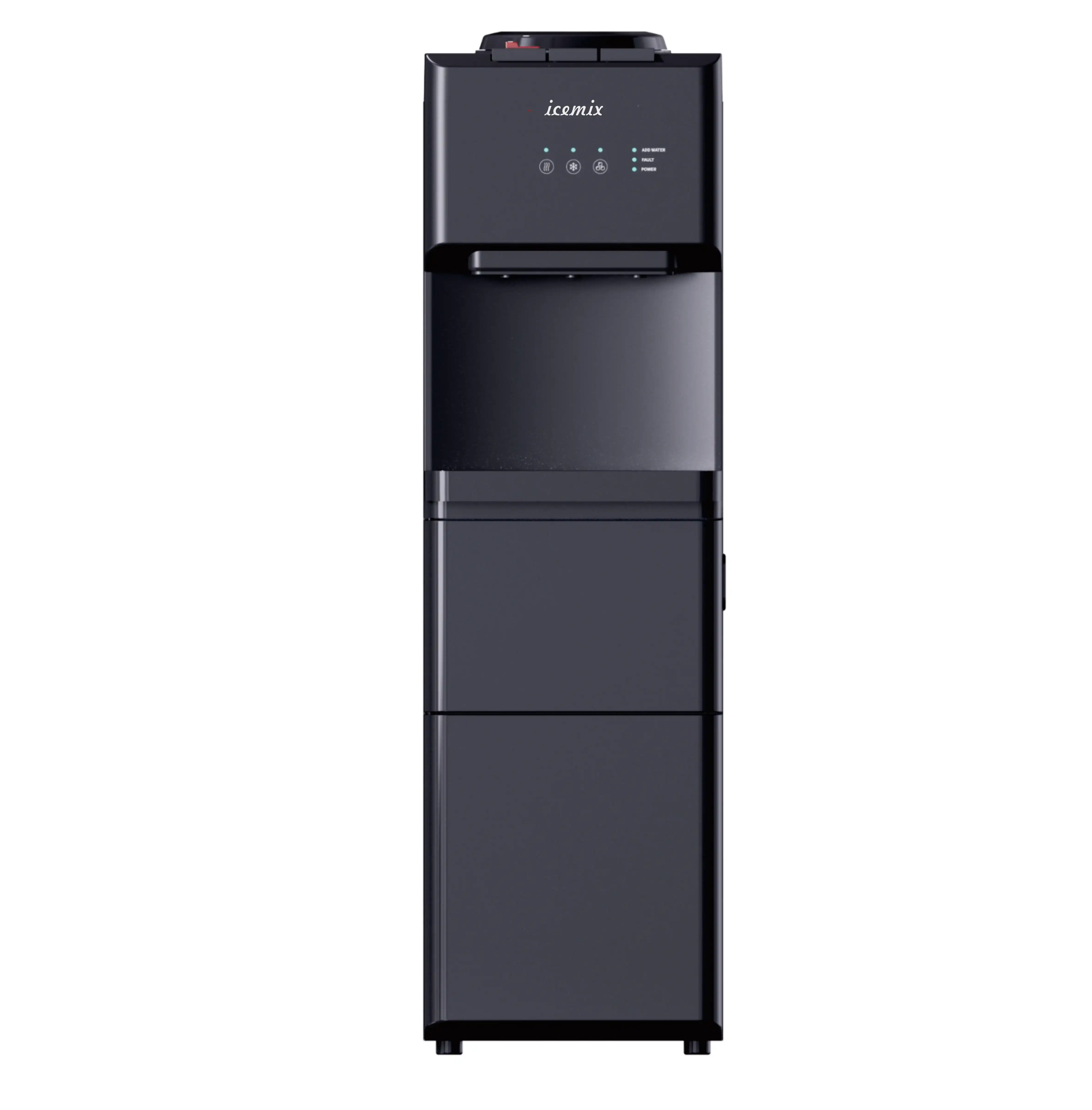 4-in-1 Electric Ice Maker & Water Dispenser 15kg/Day Bullet Ice App-Controlled Floor-Standing for Household & Commercial Use