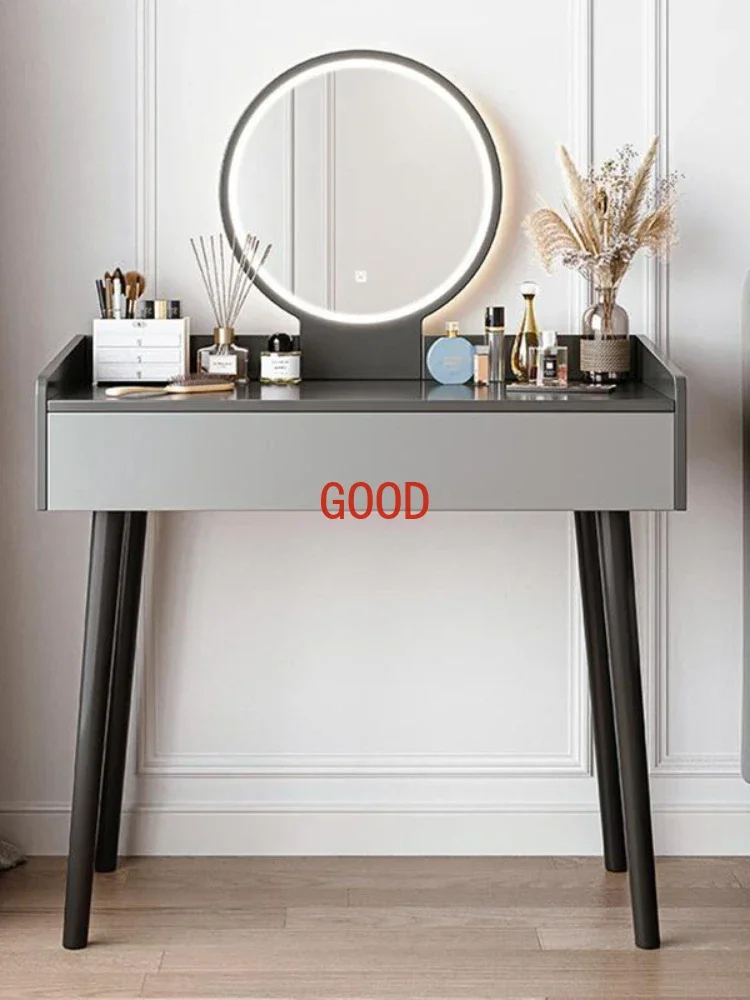 Led Mirrors Lacquer Dressing Table Drawer Lighting Dressing Dressing Table Makeup Living Room Dressers Kaptafel Home Furniture