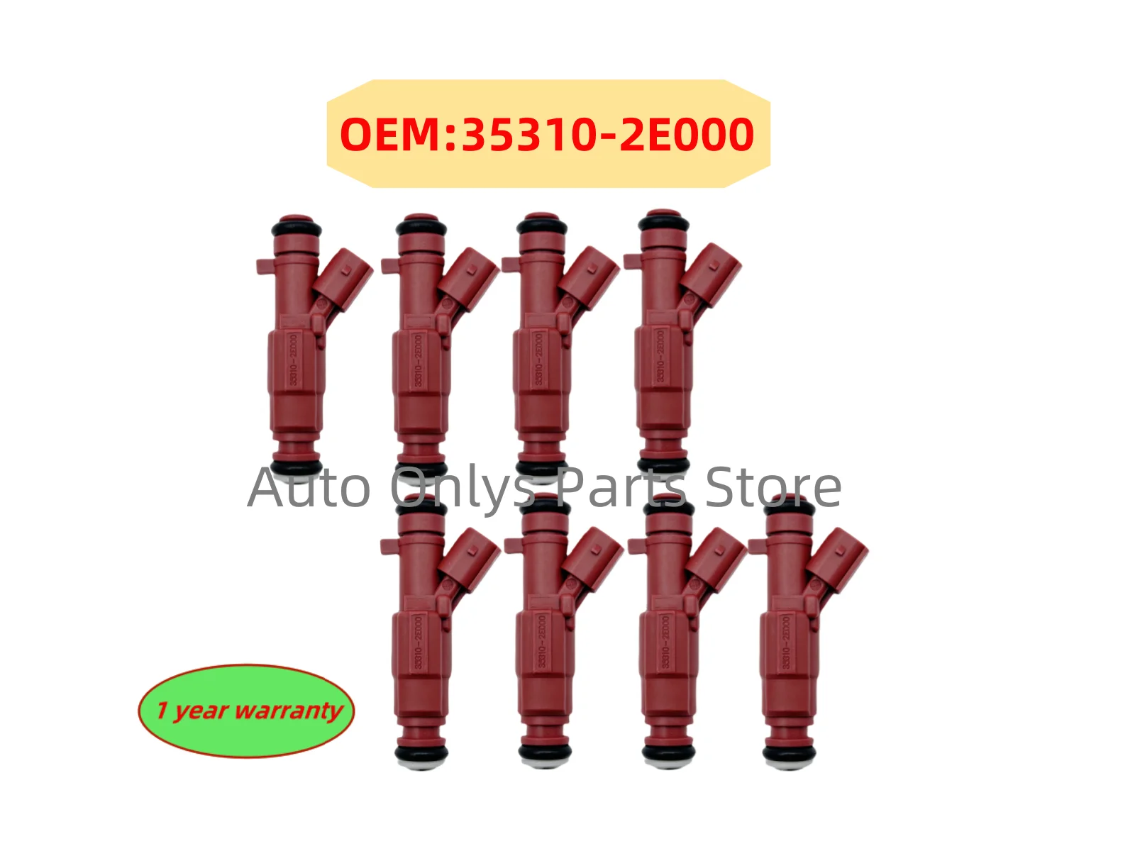 

8pc New 35310-2E000 High quality Fuel Injector For Hyundai Elantra 1.8 2.0 Kia 1.6L 2011-2015 Forte 2.0L 353102E000