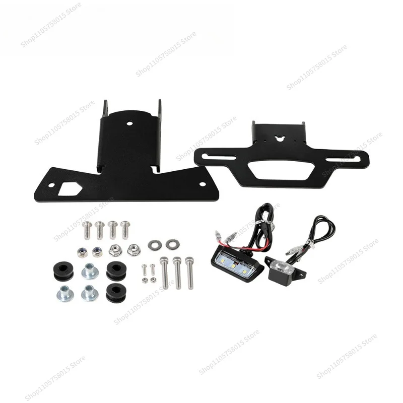 For Compatible S1000RR HP4 S1000R Folding License Plate Frame Short-tail Motorcycle Rear End Removal Plate Frame Photo