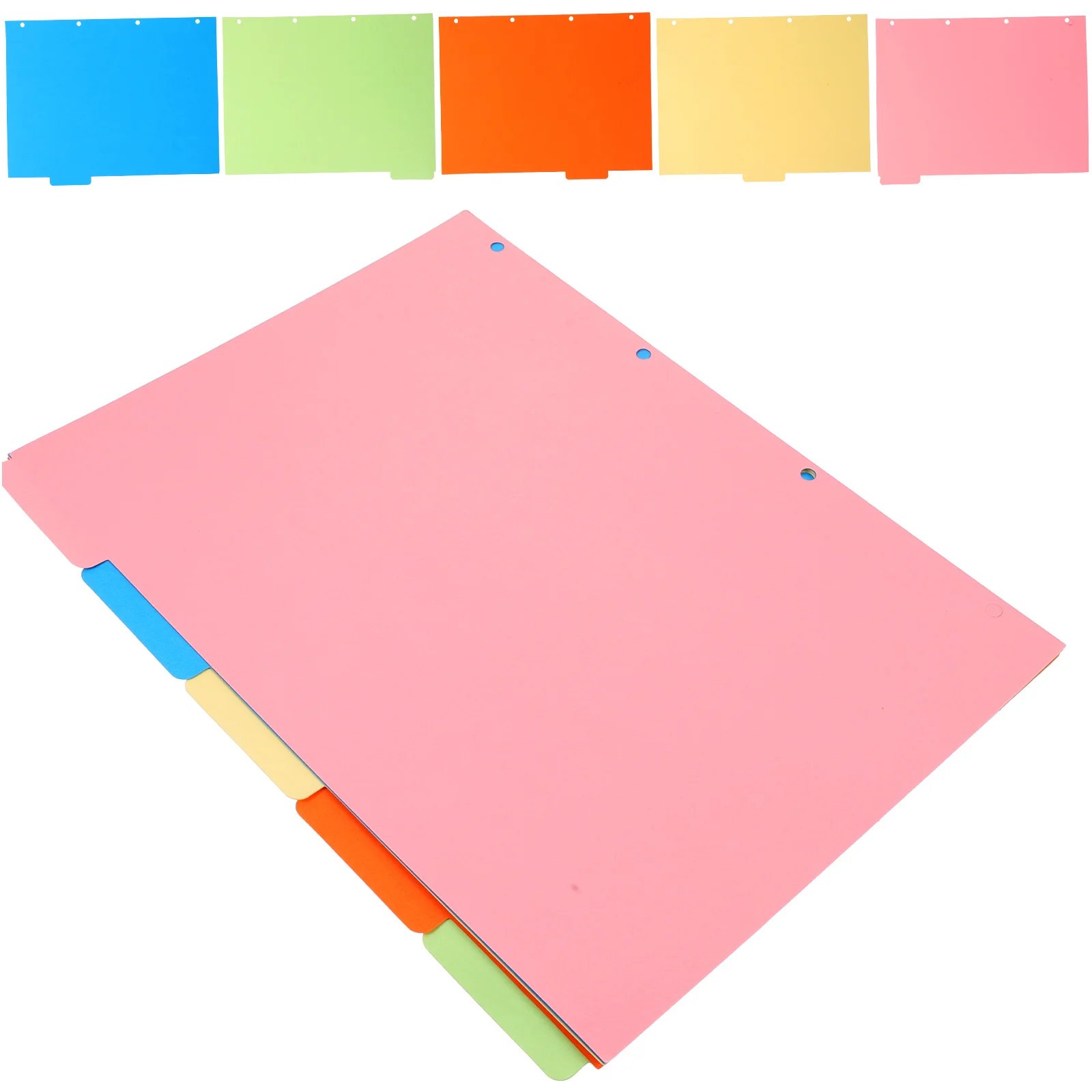 2 Set Divisori per raccoglitori Separatori per notebook Divisori per pagine per file ad arco a leva Pratico design dai colori vivaci Risparmia tempo