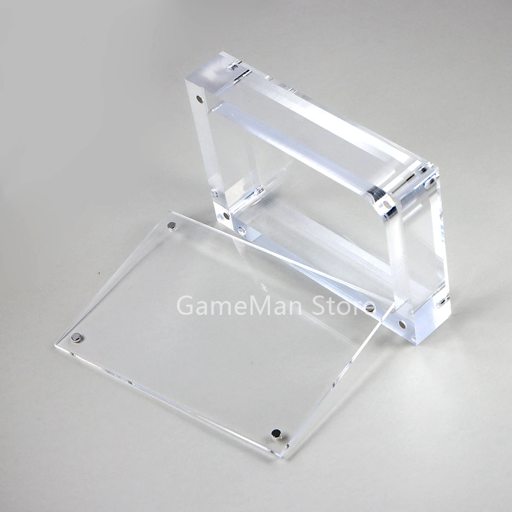 1szt Do konsoli Gameboy GB GBA GBC GBP GBM GBA SP Przezroczysty akrylowy wyświetlacz Pudełko do przechowywania Akrylowa obudowa Magnetyczna osłona ssąca — zdjęcie produktu 4