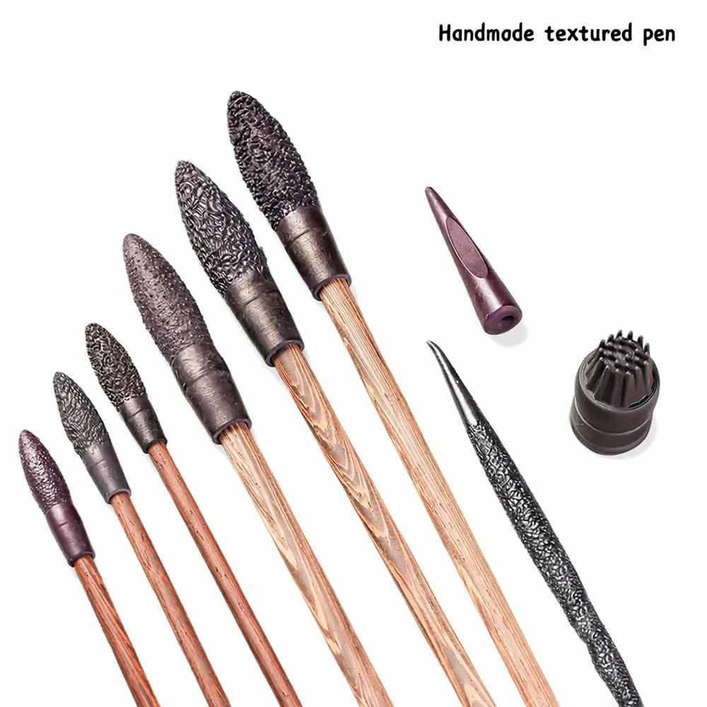 Clay Modeling Texture Tools Set, Rough Fluffy Surface Stylus for DIY Polymer Clay, Pottery Sculpting Ceramic Craft Embossing Pen
