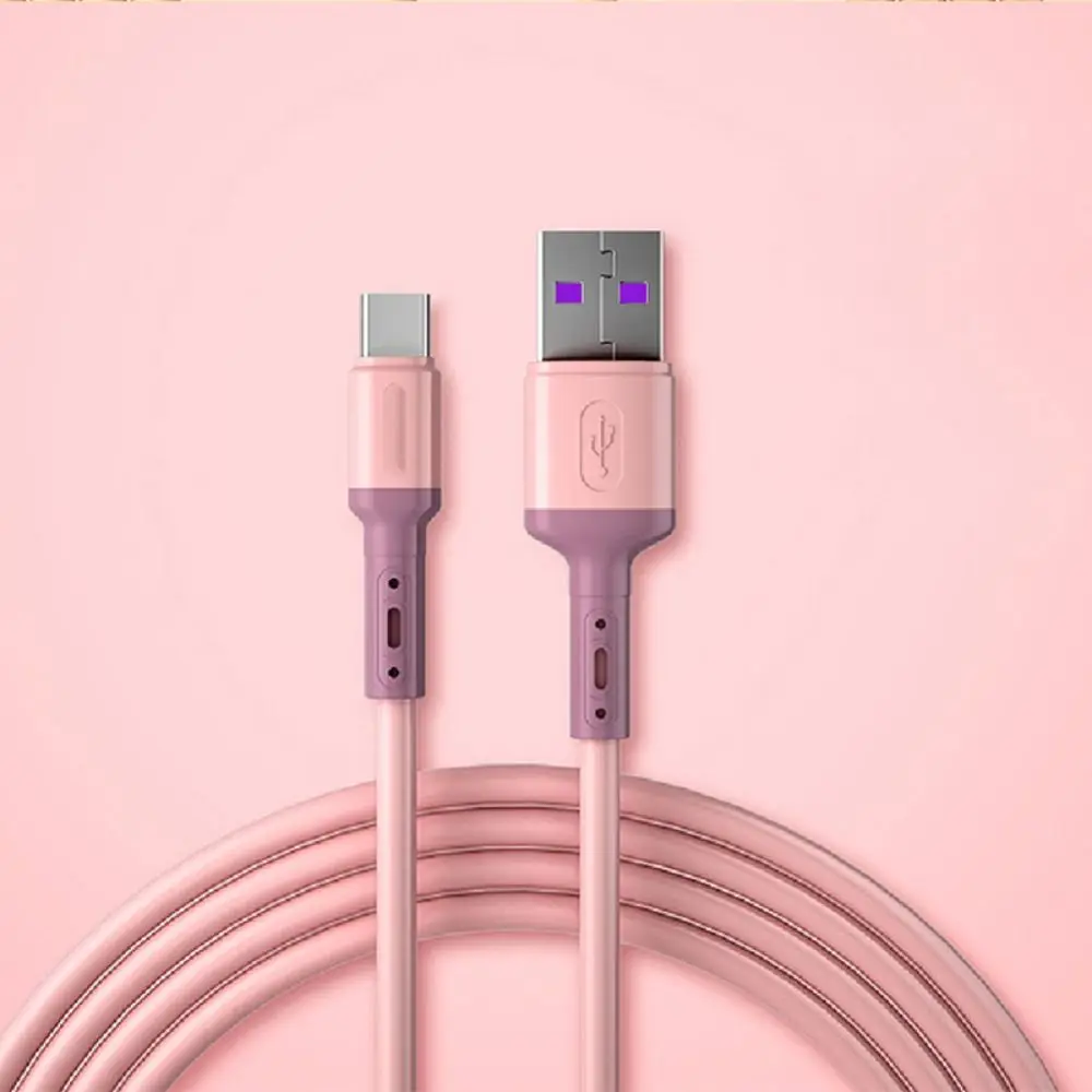 Mobile Phone USB C 3A Digital Cables Type C Data Wire Liquid Silicone Cable USB-C Charger Wire Fast Charging Cable Data Cord