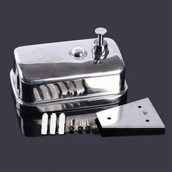 Creative Bathroom Wall Mounted Stainless Steel Liquid Soap Dispenser Hand Shampoo Pump Sanitizer Shower Lotion Dispenser