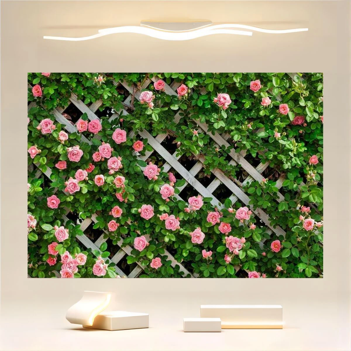 Spring Flower Photo Background Green Leaf Fence Birthday Party Decoration Wedding Bride Shower Background Photography