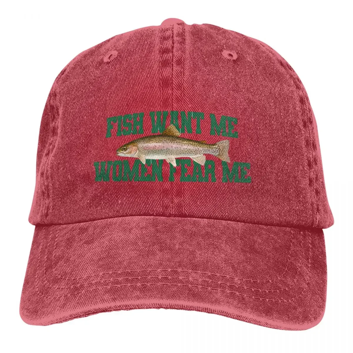

2026 Pure Color Dad Hats Fish Want Me Women Fear Me Meme Classic Women's Hat Sun Visor Baseball Caps Peaked Cap