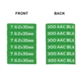6 PACK 7.62 GREEN