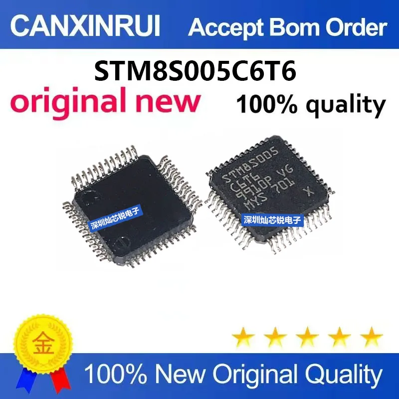 (5-100pieces)Brand New Original STM8S005 STM8S005C6T6 Microcontroller Chip LQFP48