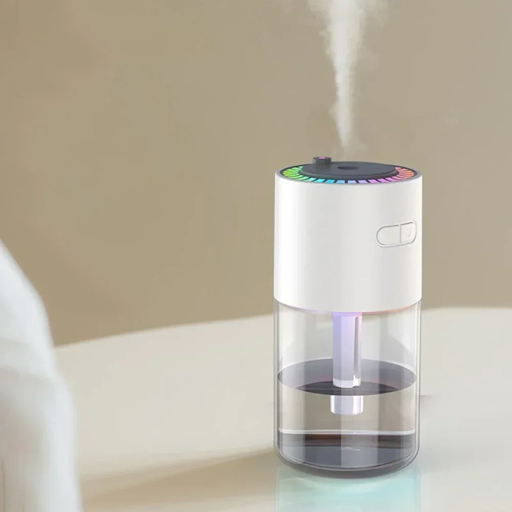 Tabletop Humidifier With Starry Projector Rechargeable Cool Mist Essential Oil Diffuser For Bedroom Car For Work Study Sleep