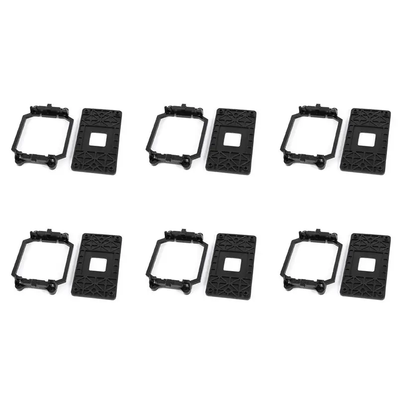 

Изысканная пластиковая подставка для вентилятора процессора Exquisite-6X черного цвета для разъемов AMD AM2 AM3