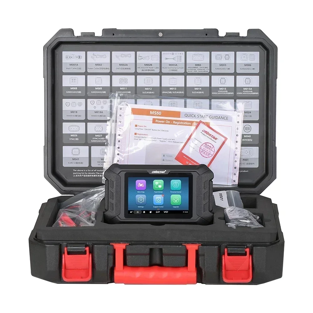 

OBDSTAR MS50 Full Version Motorcycle Diagnostic Tool WiFi Connection with Automatic Scanning For Honda/Yamaha/PGO/Suzuki