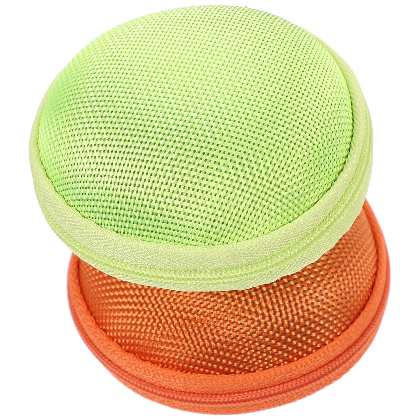 

2Pcs Portable Essential Oil Storage Case Round Zippered Organizer Bag with Thick Base Holds 7 Small 1-2Ml Bottles Travel Perfume