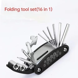 16 in 1 Multi Functional Portable Screw Tool Set for Motorcycle accessories Bike Furniture Maintenance Tools Hexagon Wrench Set