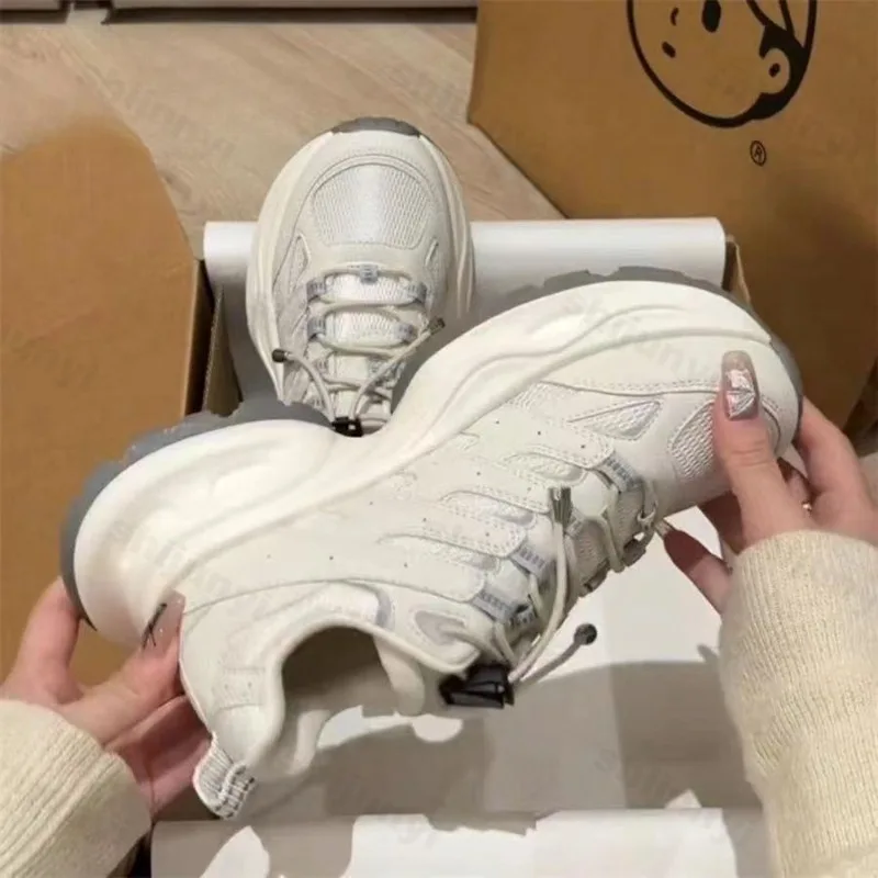 المرأة حذاء للسير مسافات طويلة 2025 الخريف جديد عادية الرياضة في الهواء الطلق احذية الجري عدم الانزلاق الارتفاع زيادة أحذية مفلكنة مريحة #5