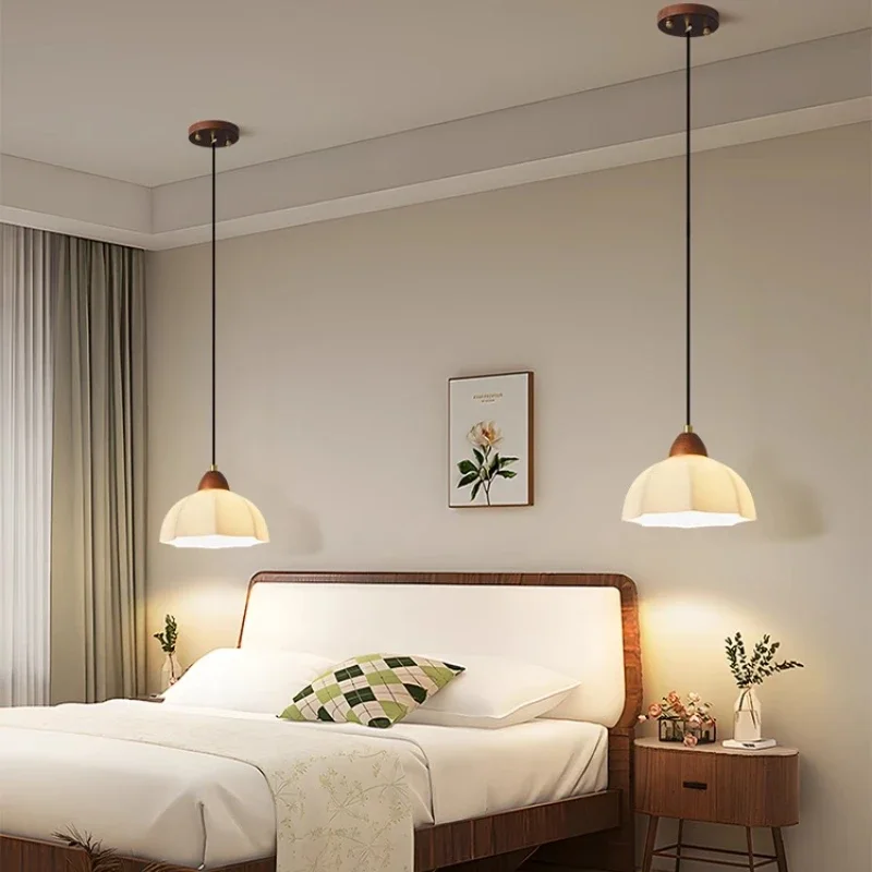 

American Vintage Pendant Lights Middle Ancient Style LED Chandelier Bedroom Study Corridor Restaurant Decoration Hanging Lamps