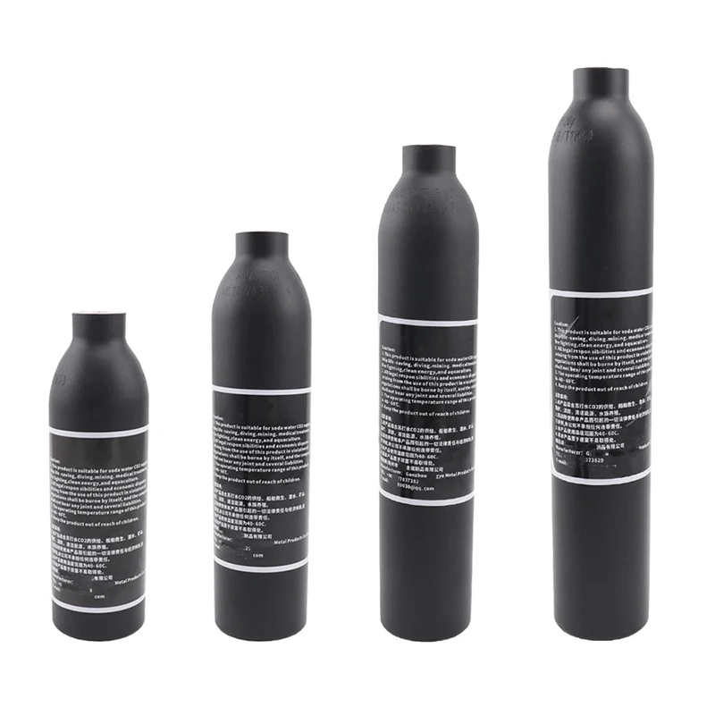 

30PMA High-pressure Gas Cylinder 6.3mm Wall Thickness Aluminum Alloy 0.35L/0.45L/0.5L Gas Cylinder Aquarium Accessories