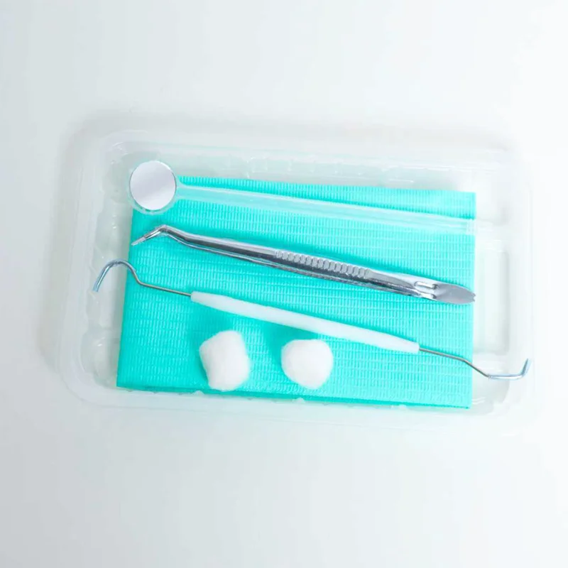 

7 Pcs/Set Dental Disposable Oral Professional Instrument Examination Tools Kit Anti-fog suction mirror included