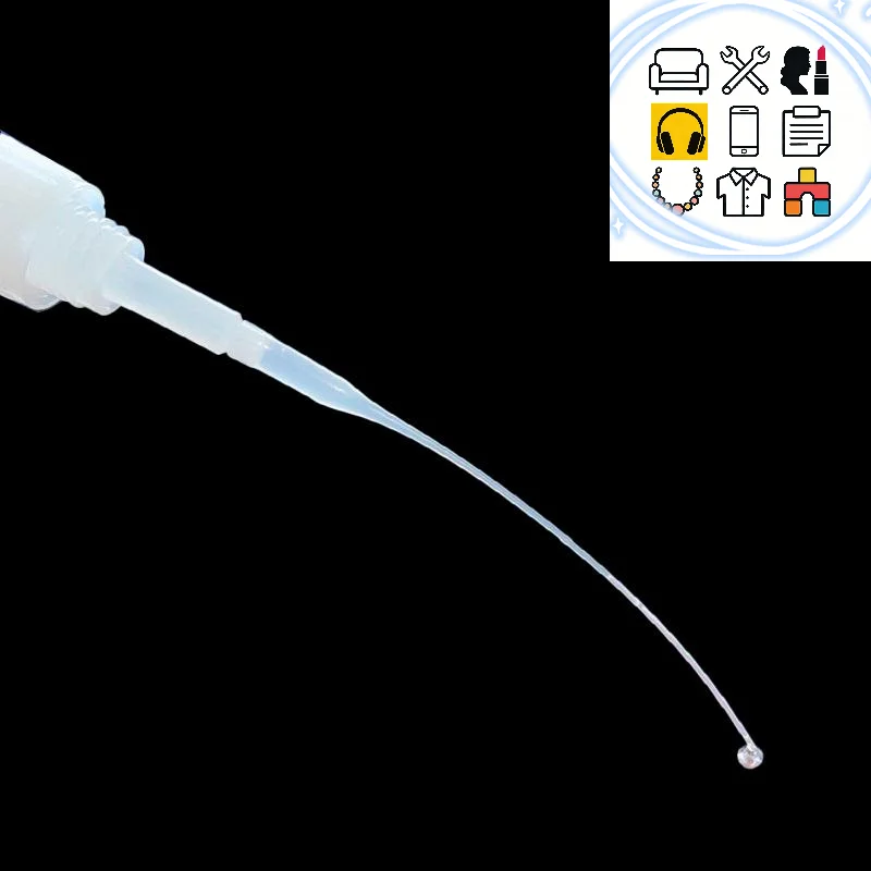 100pcs/set Glue Tips Plastic Glue Micro-Tips Glue Extender Precision CA Glue Applicator