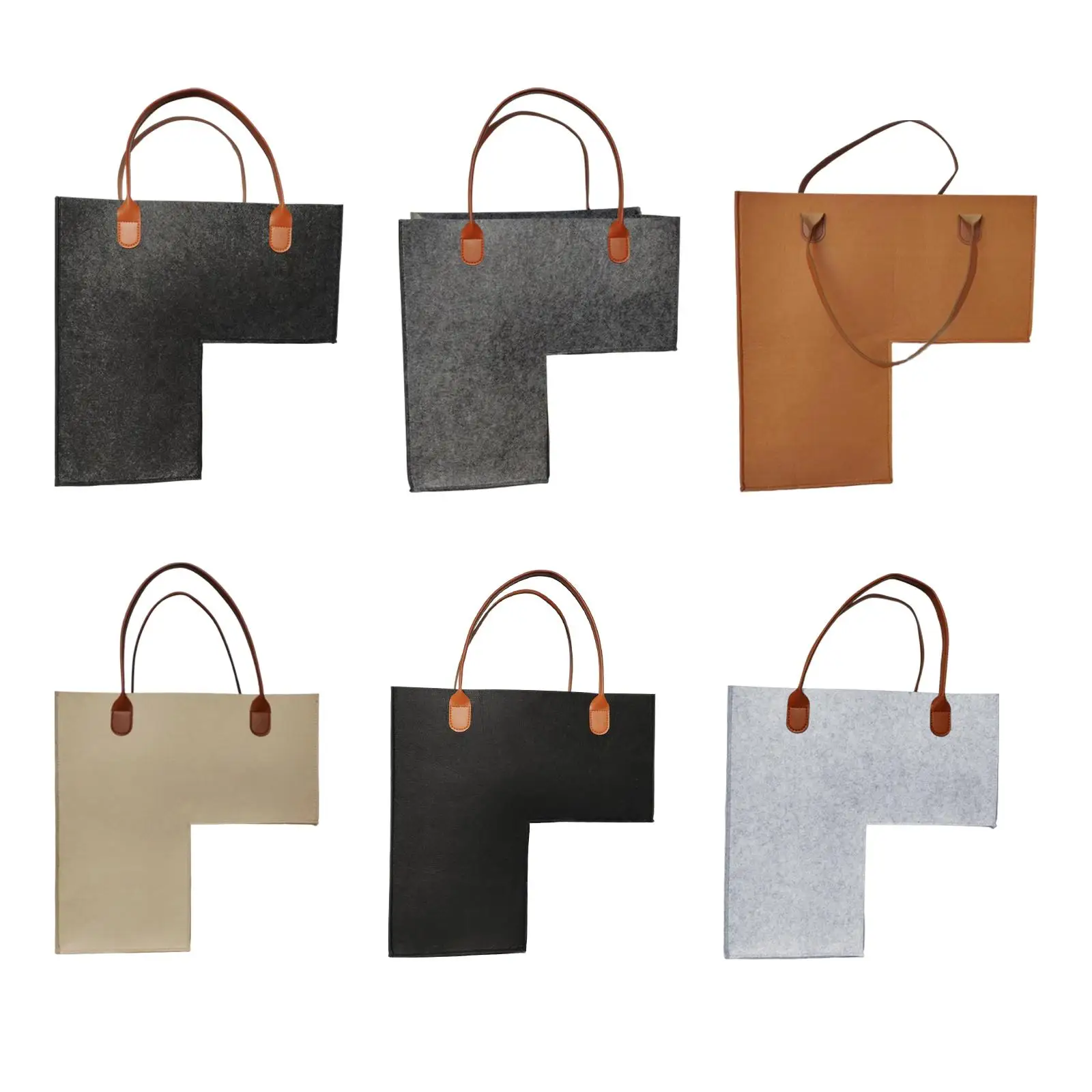 Stair Basket with Leather Handle for Carpeted Stairs, Staircase Basket for Wooden Stairs, Foldable Basket Organizer for Office