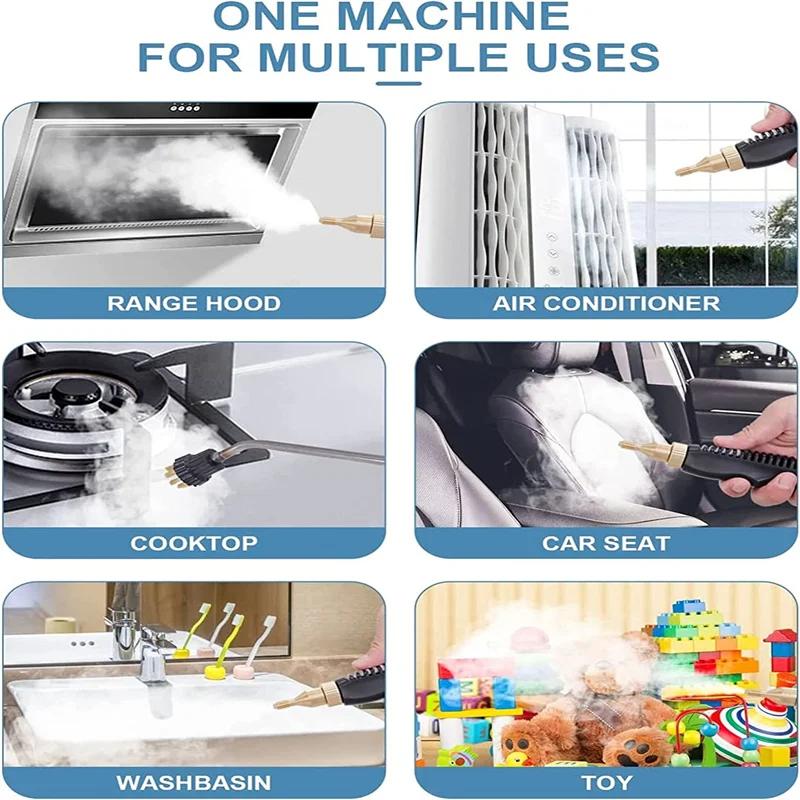 Imagem -05 - Limpador de Vapor Pressurizado Portátil de Alta Temperatura ar Condicionado Doméstico Capô de Cozinha Lavadora de Carro Ferramentas de Limpeza Doméstica 2500w