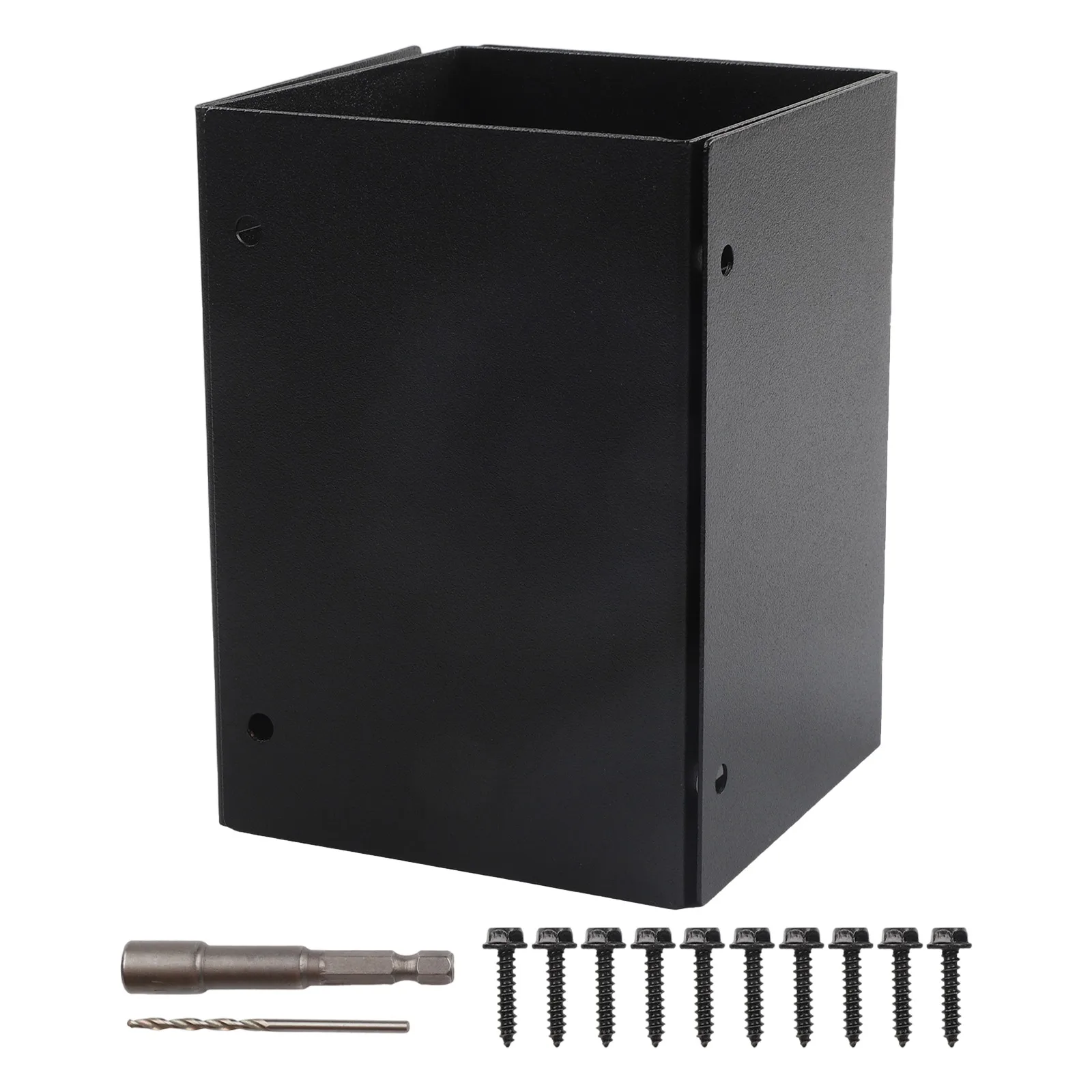 Stainless Steel Column Covers with Adjustable Fit for Mailboxes and Fences Accommodates Wood Posts Up to 6 Inches
