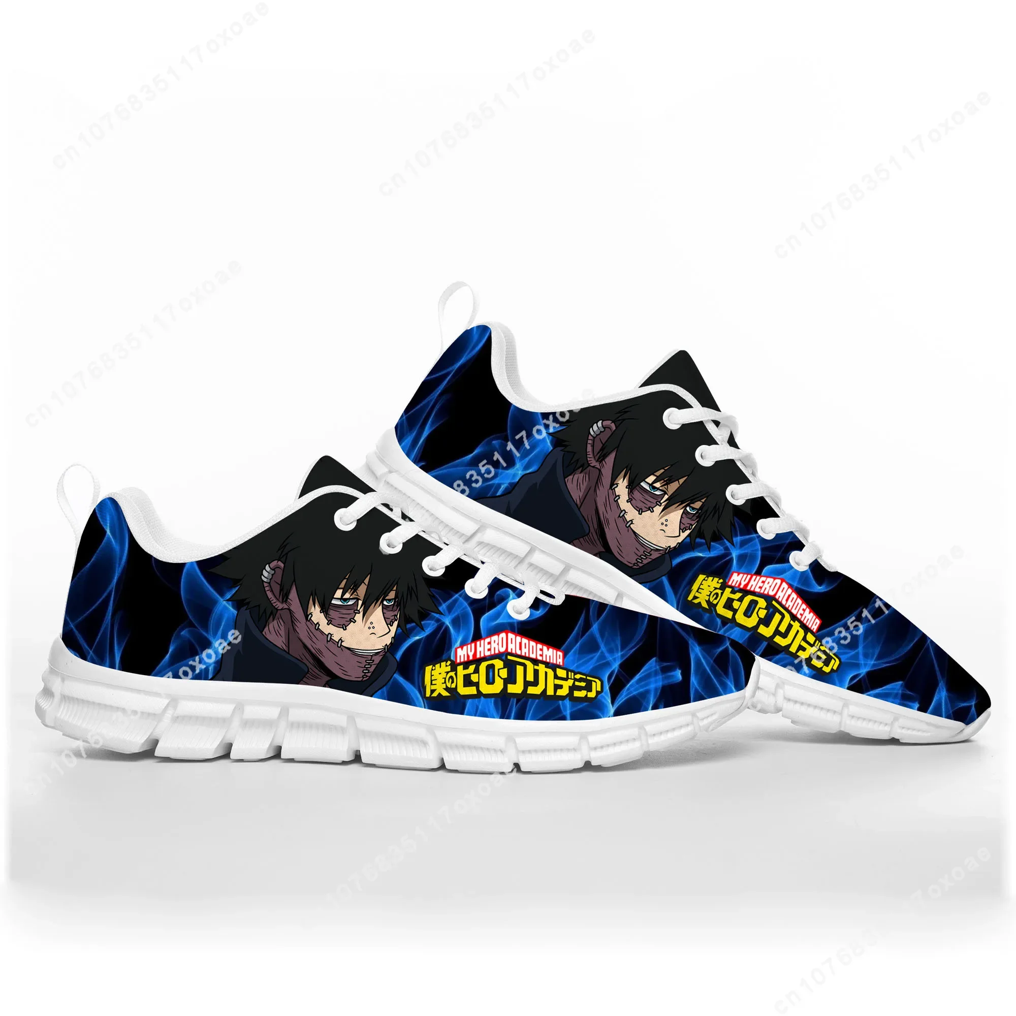 Manga My Hero Academia Dabi sepatu olahraga pria wanita remaja anak-anak Sneakers kasual kustom kualitas tinggi sepatu pasangan