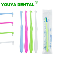 4pcs Tuft Toothbrush Tufted Brush End-Tuft Interspace Brush Soft Trim Toothbrush Single Tufted Toothbrush Interdental Oral Care