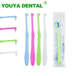 4pcs Tuft Toothbrush Tufted Brush End-Tuft Interspace Brush Soft Trim Toothbrush Single Tufted Toothbrush Interdental Oral Care