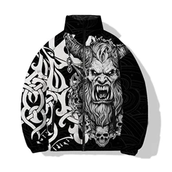 Demon New in Coats Down Fear Men's Winter Coat Warmth 3D Printing Cool Parkas Exquisite Jackets Man Men's Clothing 2024 Male