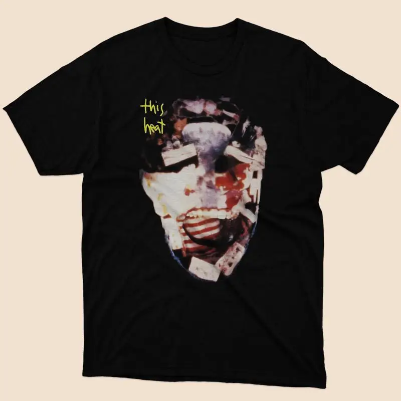 

Классическая черная футболка This Heat, размеры от S до 5Xl