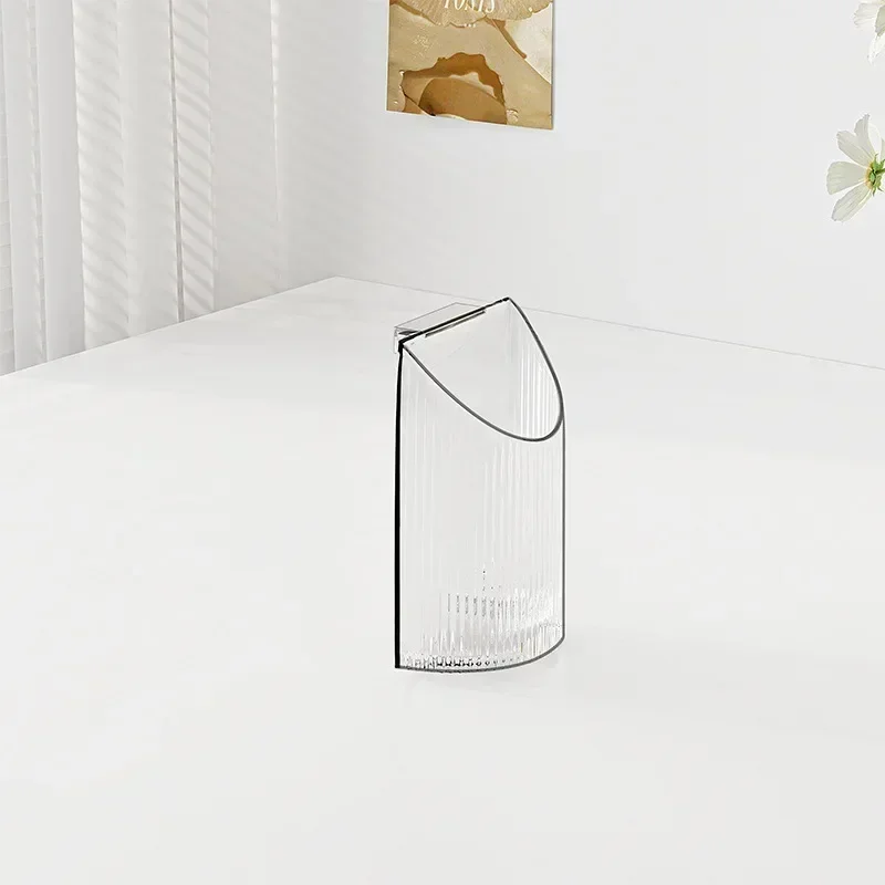 Convenient Clear Acrylic Bookends with Handle Desk Organizer Divided Book Stand Desktop Sorting Rack Study Supplies