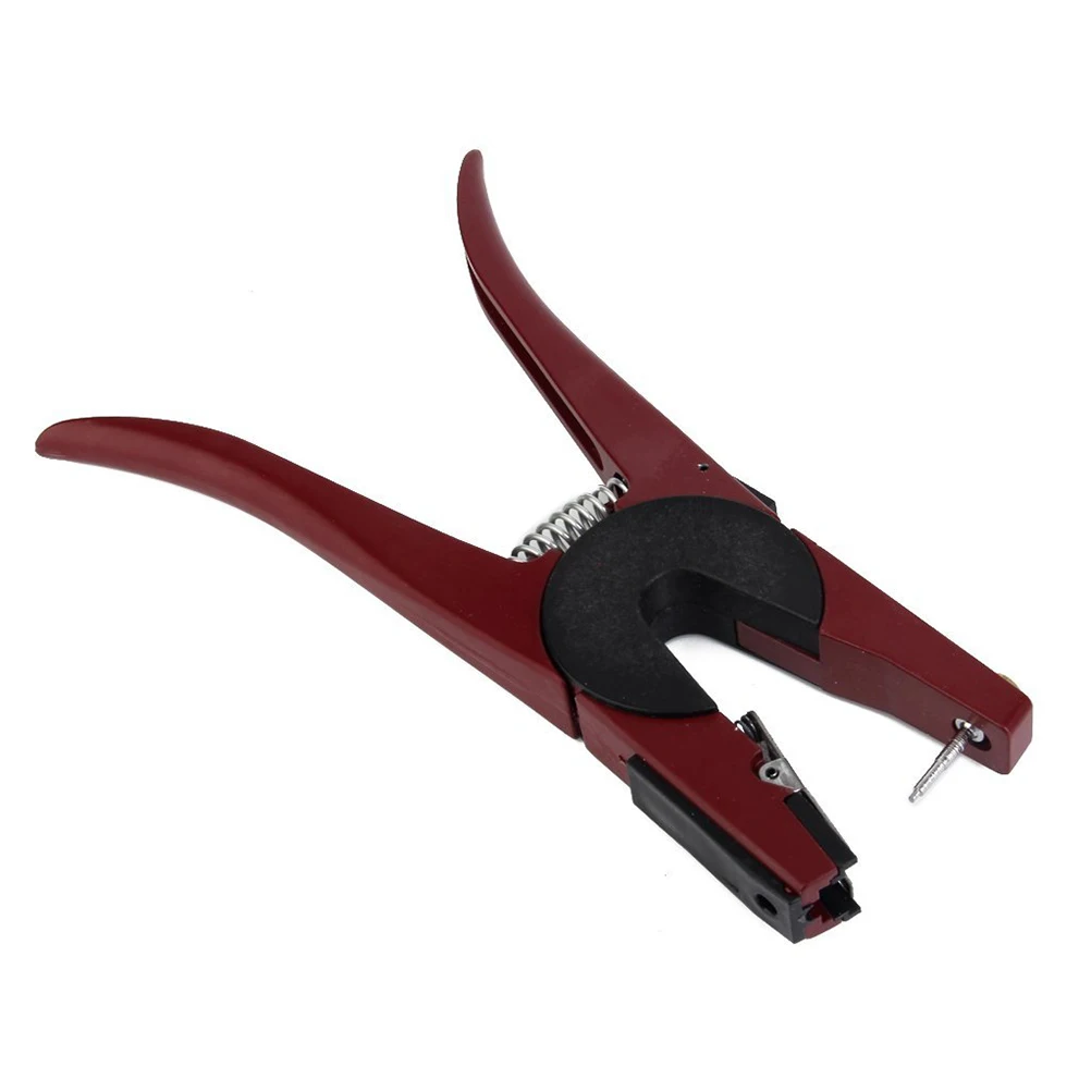 

Red Ear Tag Pliers 24cm Aluminium Alloy Livestock Tool Cow Pig Horse Sheep Ear Tagging No Snag Infection for Animals