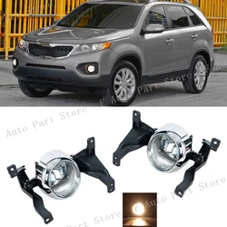 Foglamp Foglight For Kia Sorento 2.2T 2.4L 2009 2010 2011 2012 Car Front Bumper Fog Lamp Daytime Running Drive Light