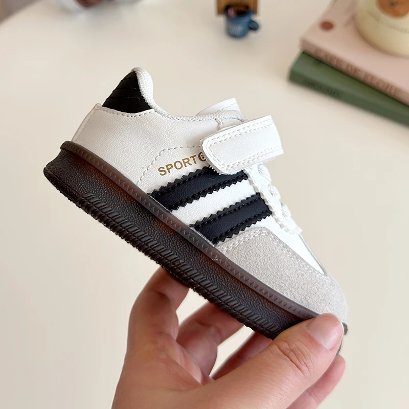Spring Autumn Kids Toddler Retro Sneakers Boys Girls Casual Shoes Soft Non-Slip Sole Breathable Lightweight for Daily Wear