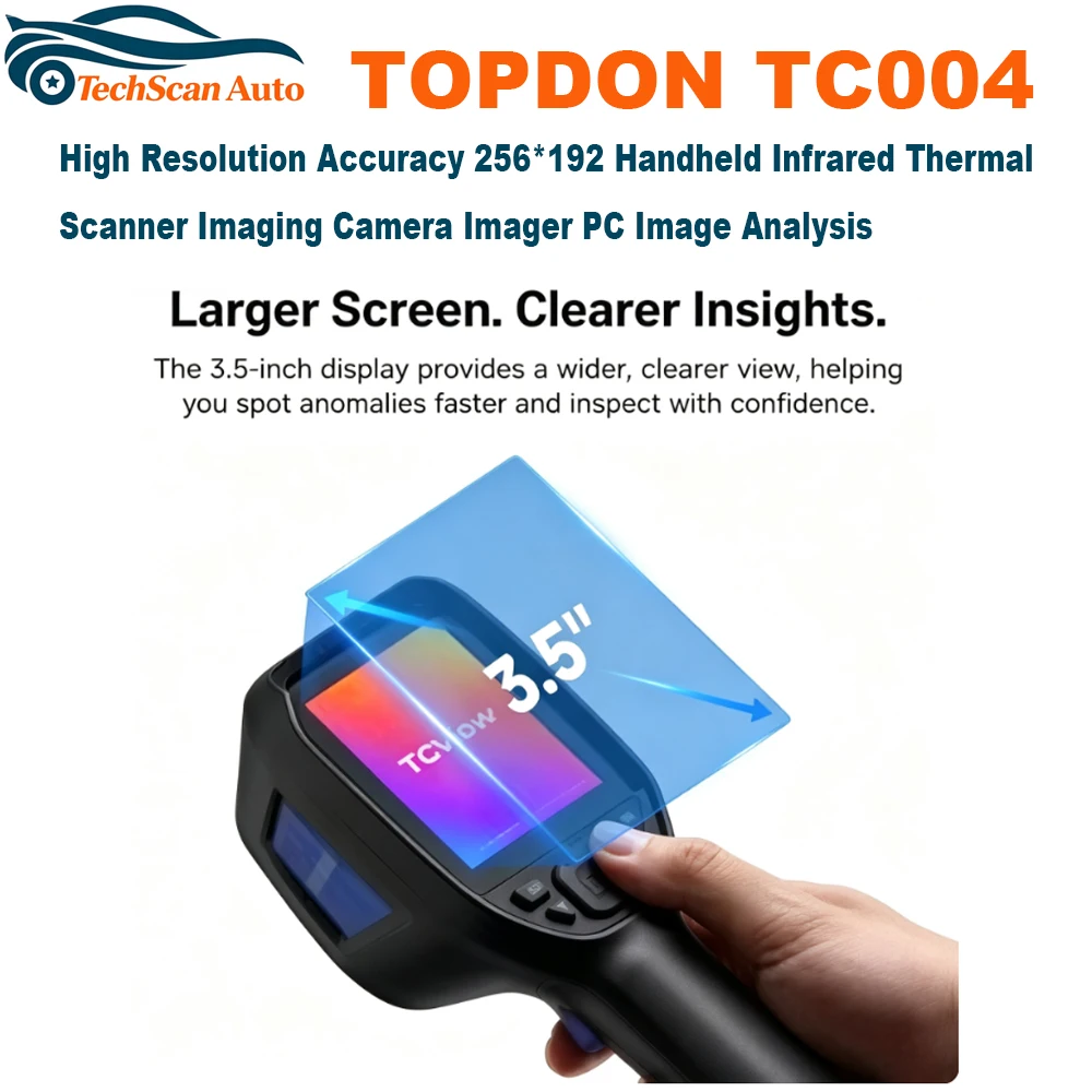 TOPDON TC004 High Resolution Accuracy 256*192 Handheld Infrared Thermal Scanner Imaging Camera Imager PC Image Analysis